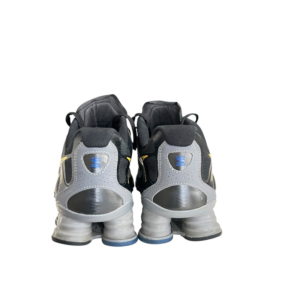 Nike Shox Turbo 13 Mens Black Blue Yellow Running Shoes - Size 8 - Picture 3 of 9